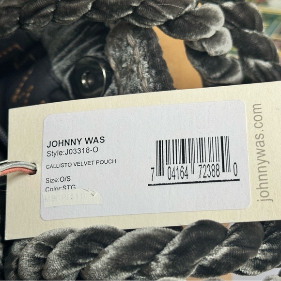 NWT Vintage Johnny Was Embroidered Velvet bag - Picture 5 of 5
